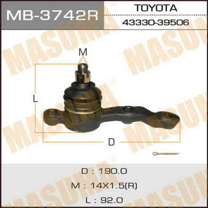 Шаровая опора Masuma MB3742R