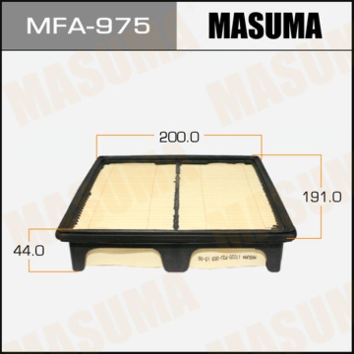 Фильтр воздушный Masuma MFA975