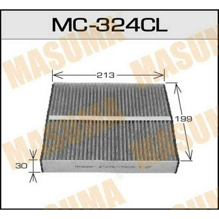 Фильтр салонный угольный Masuma MC324CL