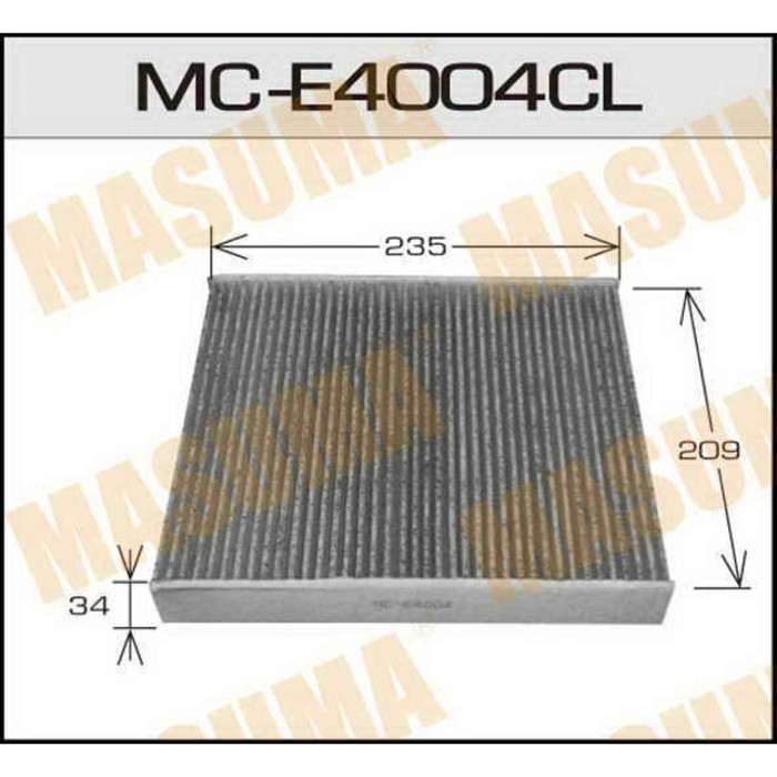 Фильтр салонный угольный Masuma MCE4004CL