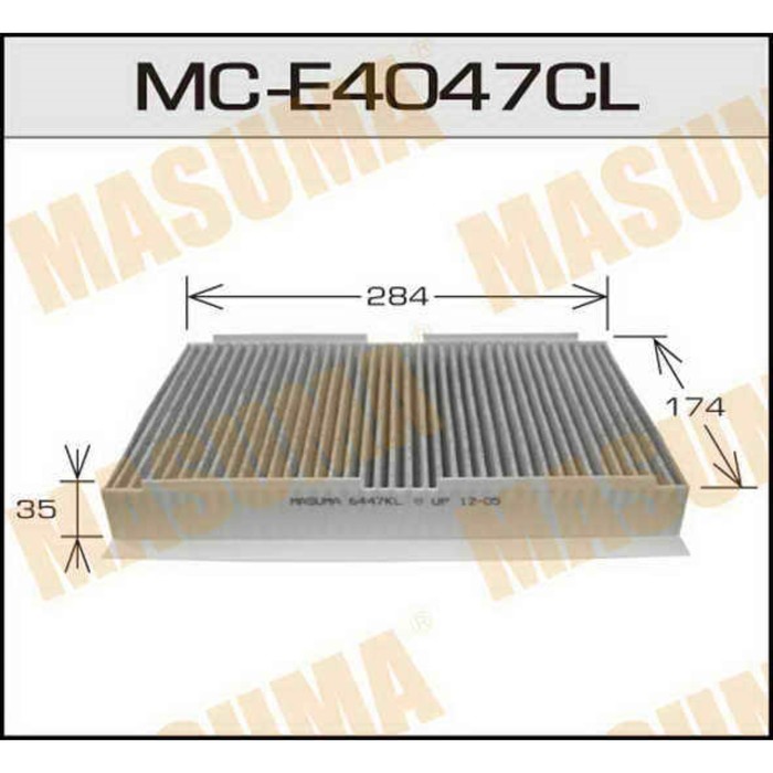 Фильтр салонный угольный Masuma MCE4047CL