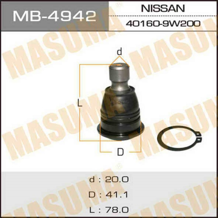Шаровая опора Masuma MB4942