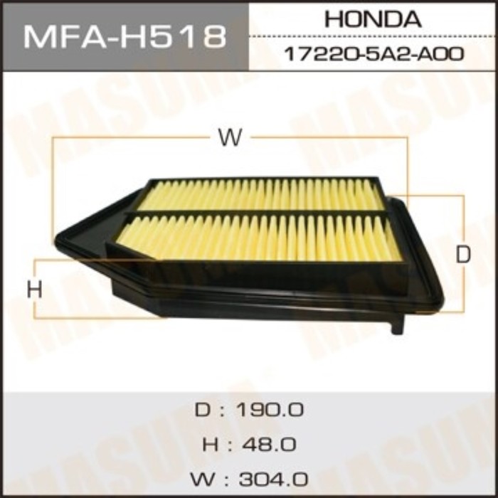 Фильтр воздушный Masuma MFAH518
