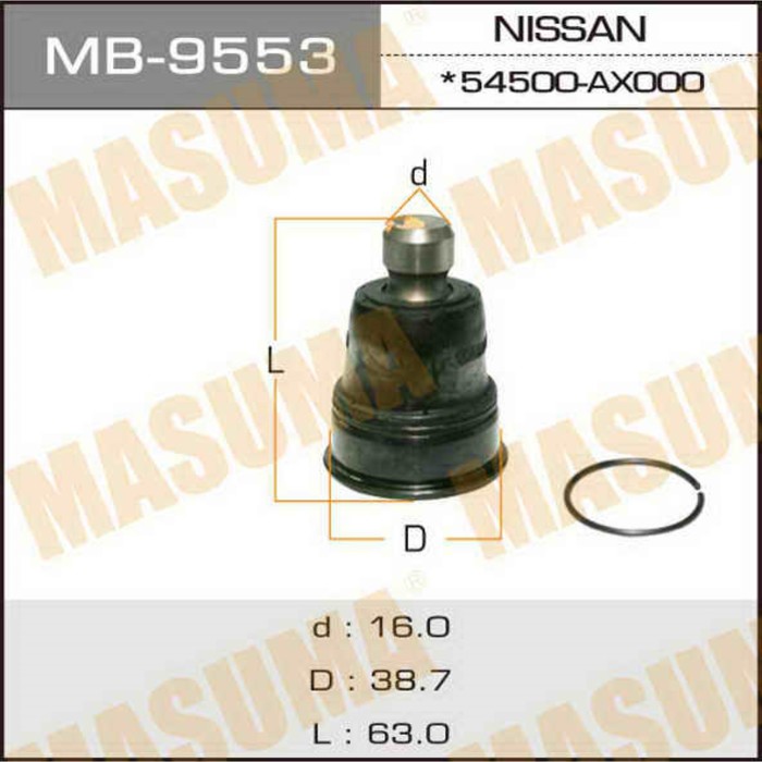 Шаровая опора Masuma MB9553