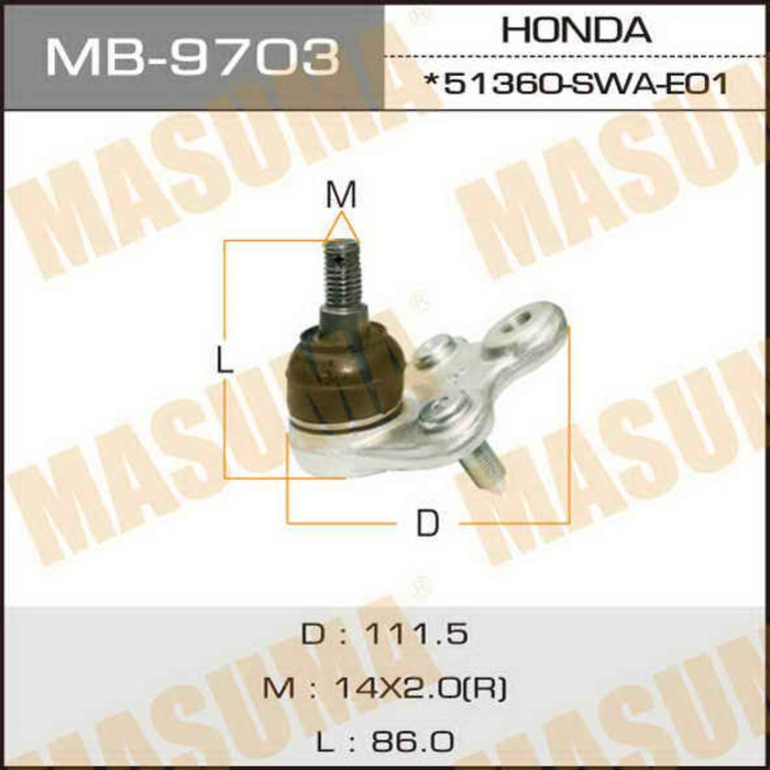 Шаровая опора Masuma MB9703