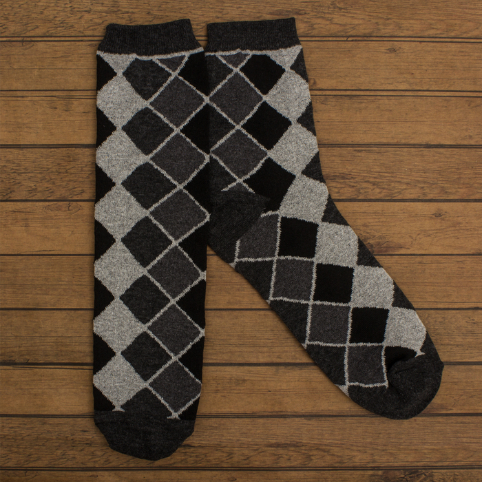 Носки мужские  "Ромбы" р-р 41-44 (27-29 см) , 80% хл.,15% п/а, 5% эл.