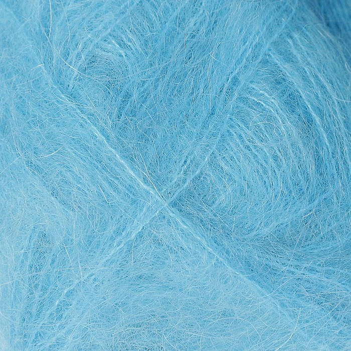 Пряжа "Kid mohair royal" 62% мохер, 38% полиамид 500м/50гр (443 бирюза)
