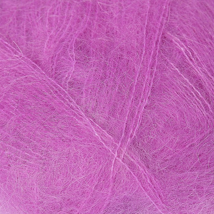 Пряжа "Kid mohair royal" 62% мохер, 38% полиамид 500м/50гр (260 орхидея)