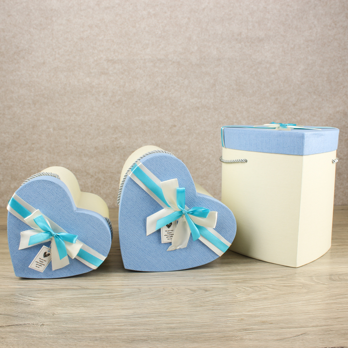 Набор коробок 3в1, 21,5 х 22 х 21,5 - 17 х 15 х 18 см