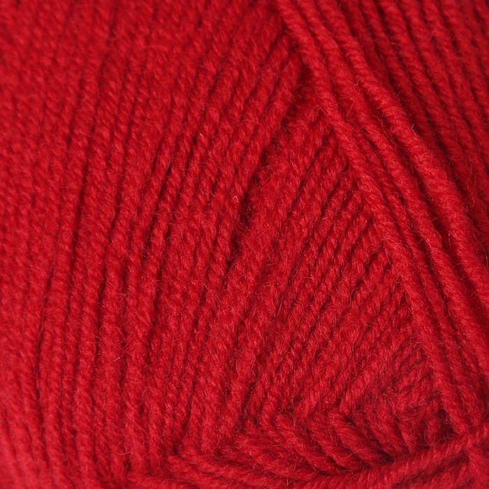 Пряжа "Lanagold fine" 49% шерсть, 51% акрил 390м/100гр (56 красный)
