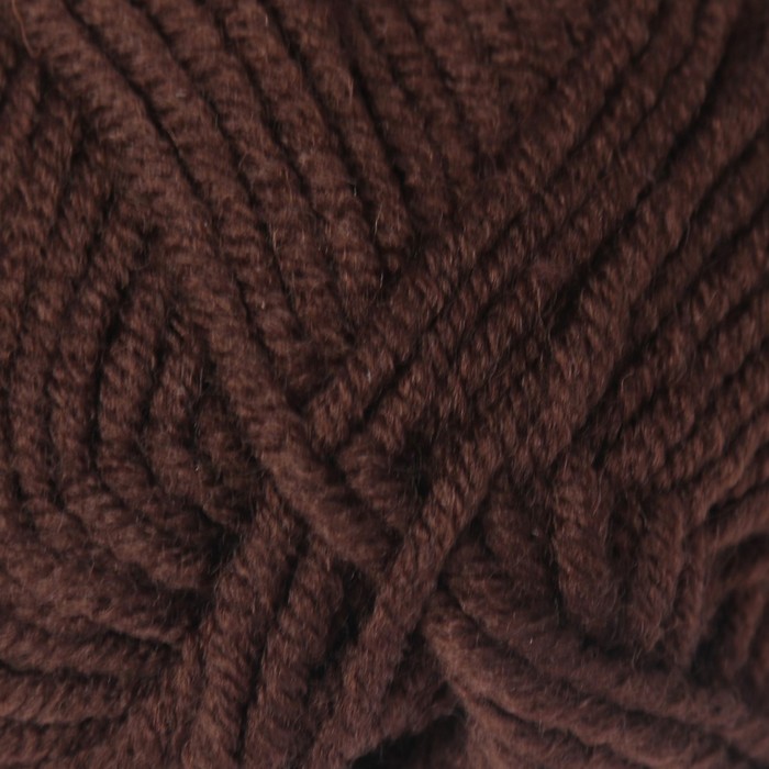 Пряжа "Lanagold plus" 49% шерсть, 51% акрил 140м/100гр (26 коричневый)