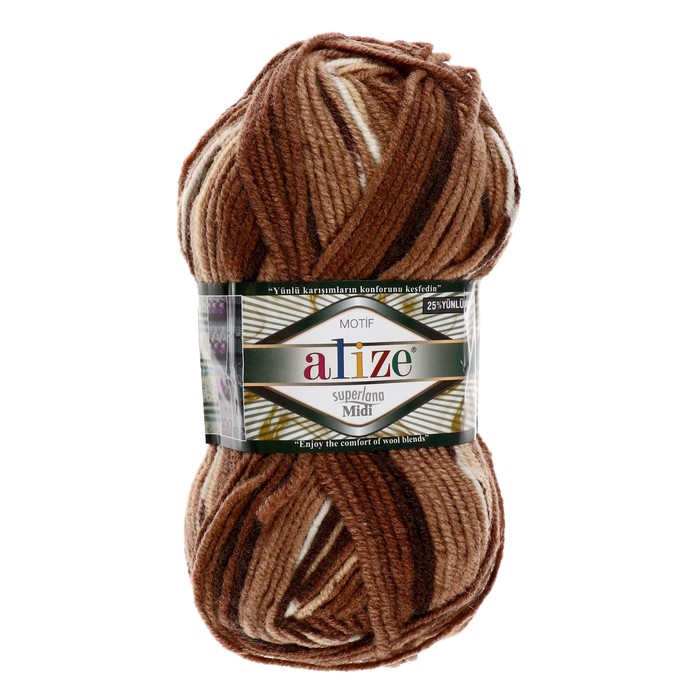 Пряжа "Motif" 80% акрил, 20% шерсть 200м/100гр (1913)