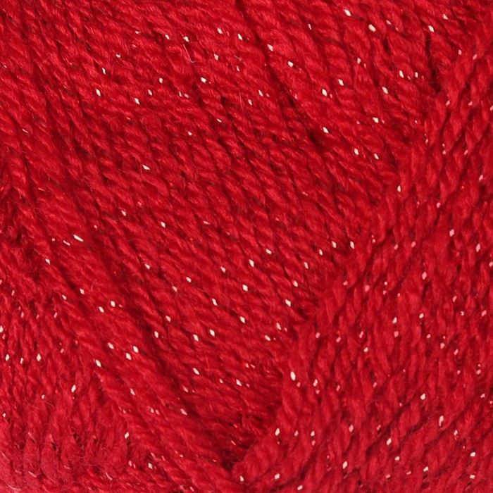 Пряжа "Sal simlii" 95% акрил, 5% металлик 460м/100гр (56 красный)