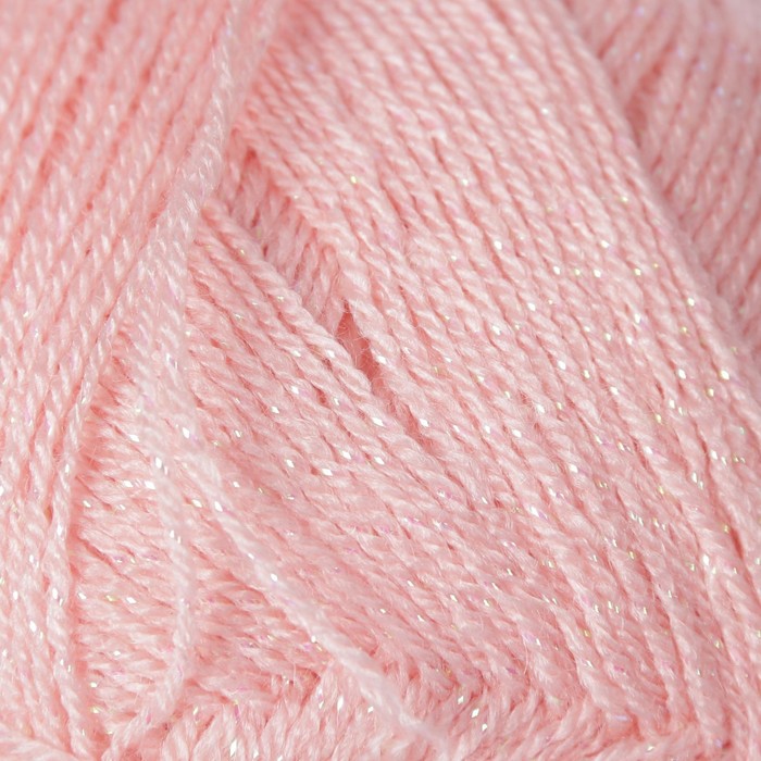 Пряжа "Sal simlii" 95% акрил, 5% металлик 460м/100гр (363 нежная роза)