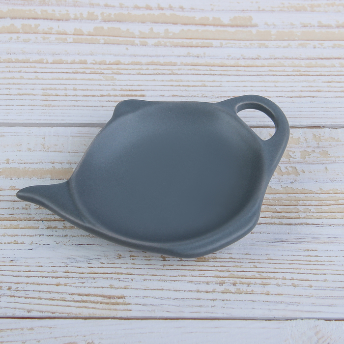 Подставка под чайный пакетик "Весна", цвет серый