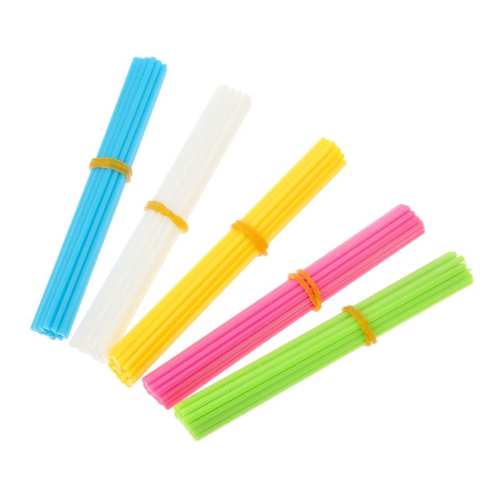 Счётные палочки: набор 100 шт, 5 цветов, 9 см