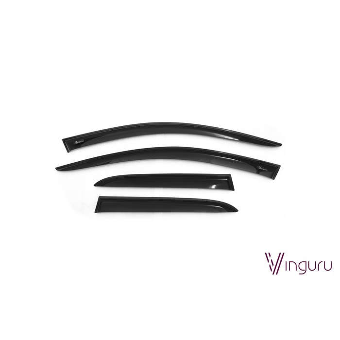 Дефлекторы окон Vinguru Opel Corsa C 2000-2006  хб накладные скотч  к-т 4 шт., материал акрил   1947