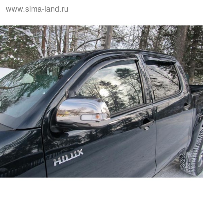 Ветровики, 4 двери, Toyota HILUX 2005-2015 защита rival toyota hilux vigo 2005 2011 2015 grey