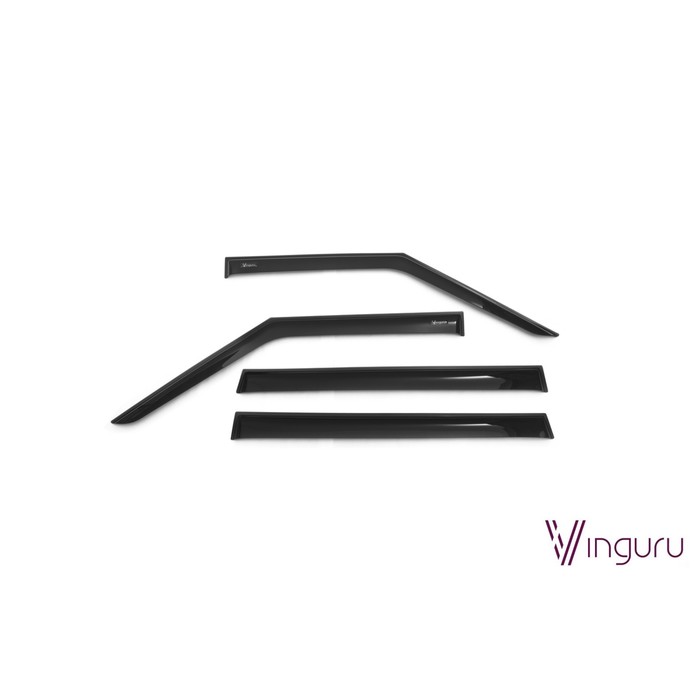 Дефлекторы окон Vinguru Suzuki Swift III 2004-2010  хб накладные скотч  к-т 4 шт., материал акрил