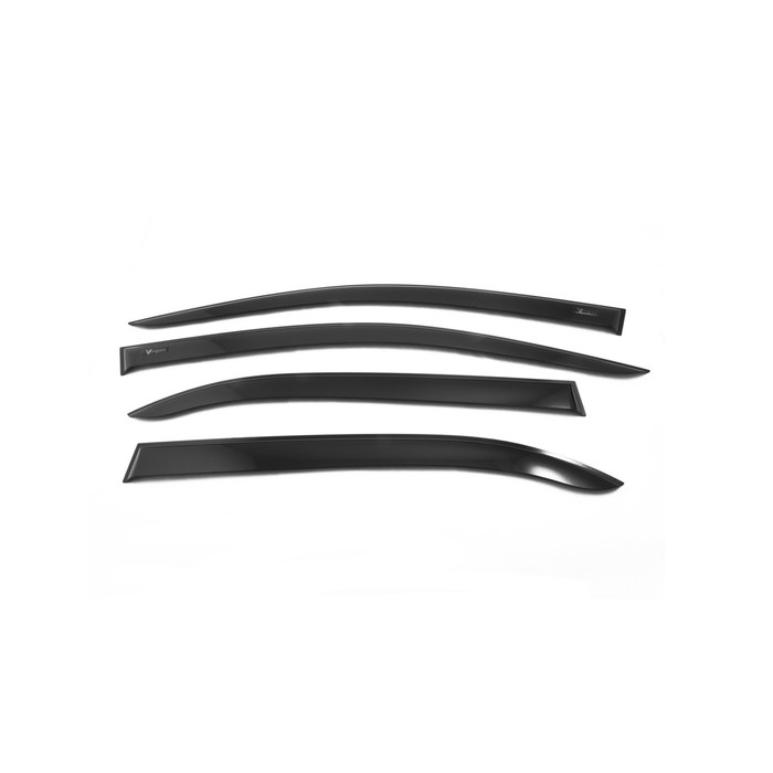 Дефлекторы окон Vinguru Chevrolet Сobalt 2011-2015 сед накладные скотч к-т 4 шт., материал литьевой