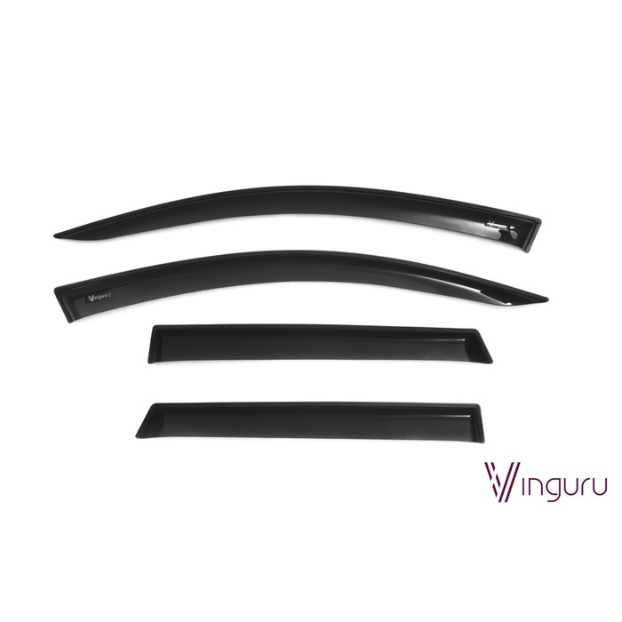 Дефлекторы окон Vinguru Ford Focus I 1998-2004  универсал накладные скотч  к-т 4 шт., материал акрил