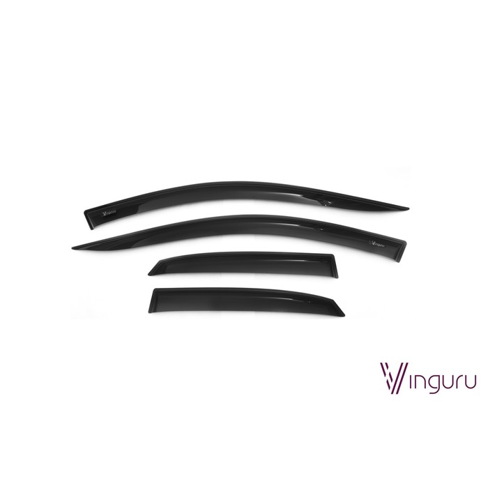 Дефлекторы окон Vinguru Volvo S40 I 1996-2004  сед накладные скотч  к-т 4 шт., материал акрил   1948