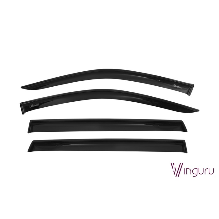 Дефлекторы окон Vinguru Hawtai Boliger 2014-2016,крос накладные скотч к-т 4шт., материал акрил   194