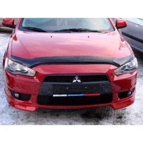 Дефлектор капота темный MITSUBISHI LANCER 2007-2016, NLD.SMILAN0712