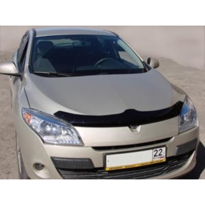Дефлектор капота темный RENAULT MEGANE 2, sd, wg, hb 5d 2006-2009,