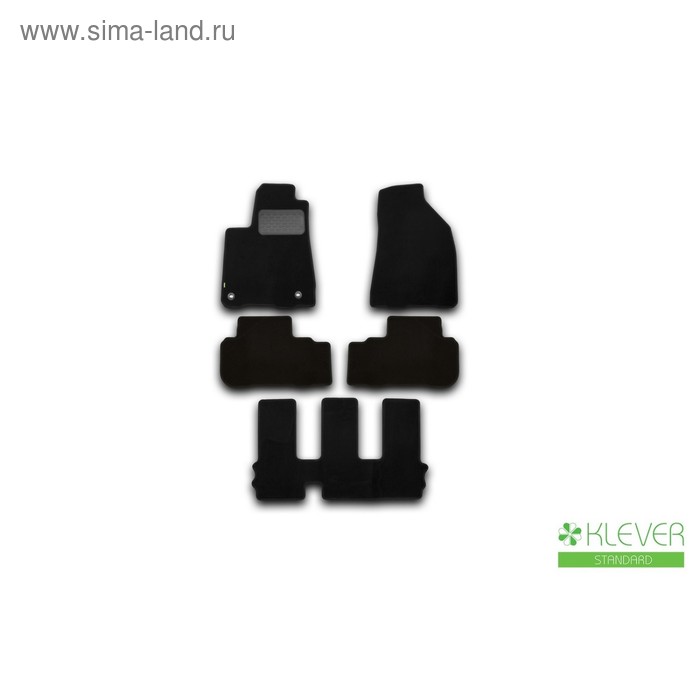 фото Коврики в салон klever standard toyota highlander 2014-2016, внед., 5 шт. (текстиль)