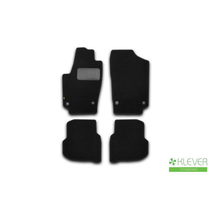 Коврики в салон Klever Standard VOLKSWAGEN Polo Sedan, 2010-2016, сед., 4 шт. (текстиль)