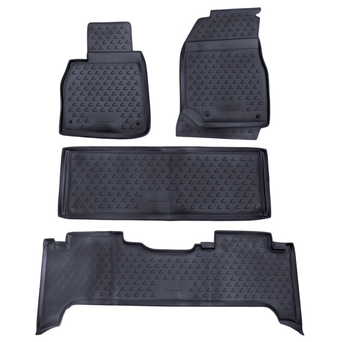 

Коврики в салон LEXUS LX470 1998-2007, 4 шт. (полиуретан, серые)