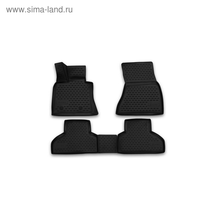 Коврики 3D в салон BMW X5 2013-2016, 4 шт. (полиуретан) цена и фото