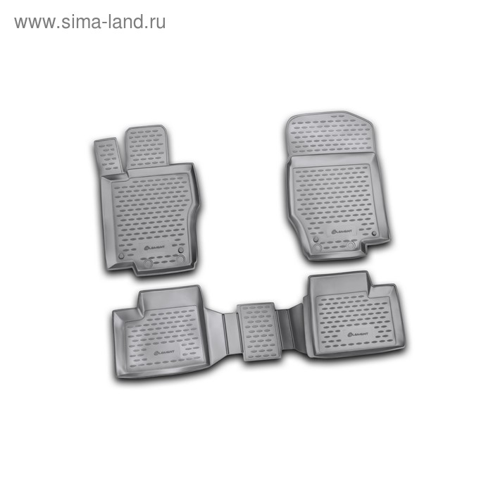 фото Коврики в салон mercedes-benz m-class w164 2006-2016, 4 шт. (полиуретан) element