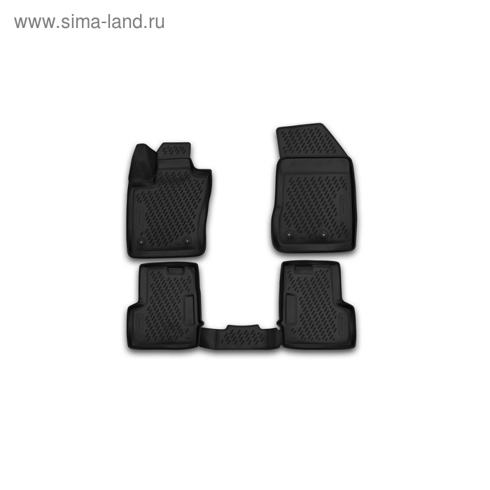 коврики 3d в салон nissan x trail 03 2015 2016 4 шт полиуретан бежевые Коврики 3D в салон JEEP Renegade, 2015 -2016, 4 шт. (полиуретан)