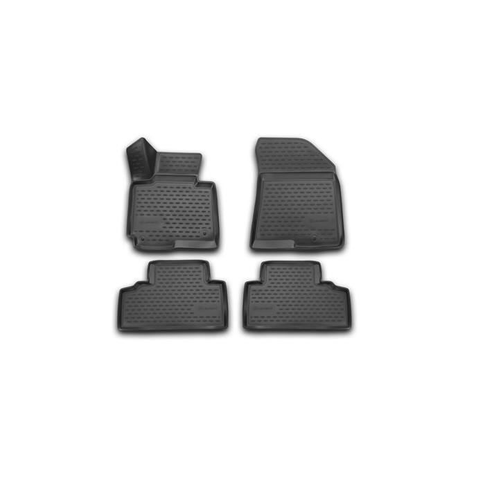 Коврики 3D в салон KIA Carens, 2013-2016, 4 шт. (полиуретан)