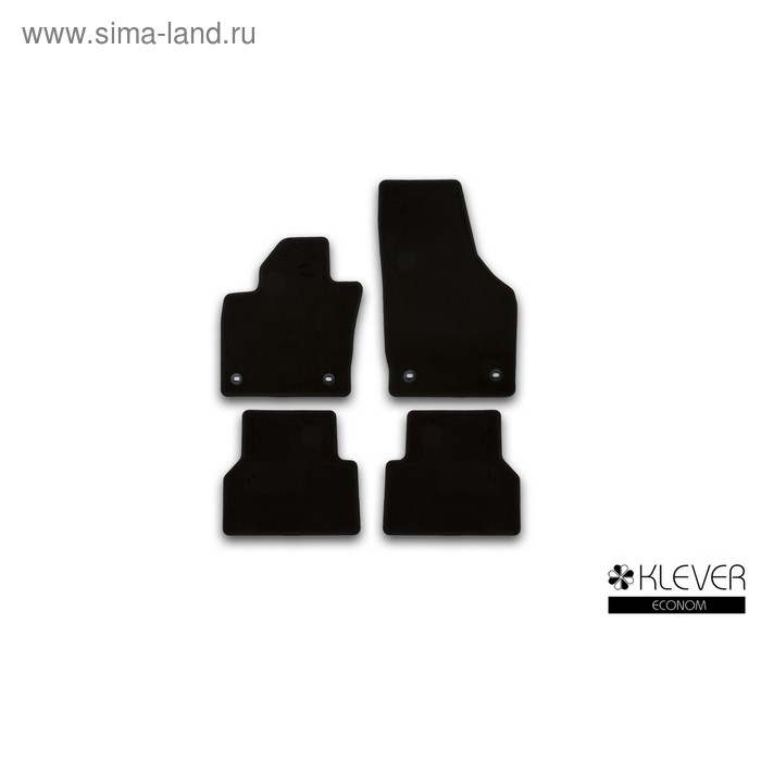 Коврики в салон Klever Econom AUDI Q3 2015-2016, кросс., 4 шт. (текстиль) коврики в салон klever standard audi a6 2015 2016 сед ун 4 шт текстиль