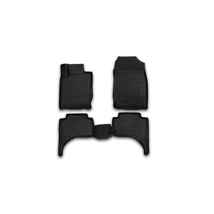 Коврики 3D в салон MITSUBISHI L200, 2015-2016, Бюджетная комплектация, 4 шт. (полиуретан)