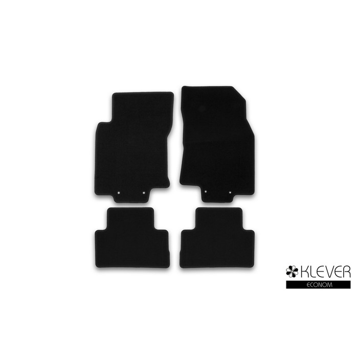 Коврики в салон Klever Econom NISSAN Qashqai, 2014-2016, кросс., сборка РФ, 4 шт. (текстиль)   19501