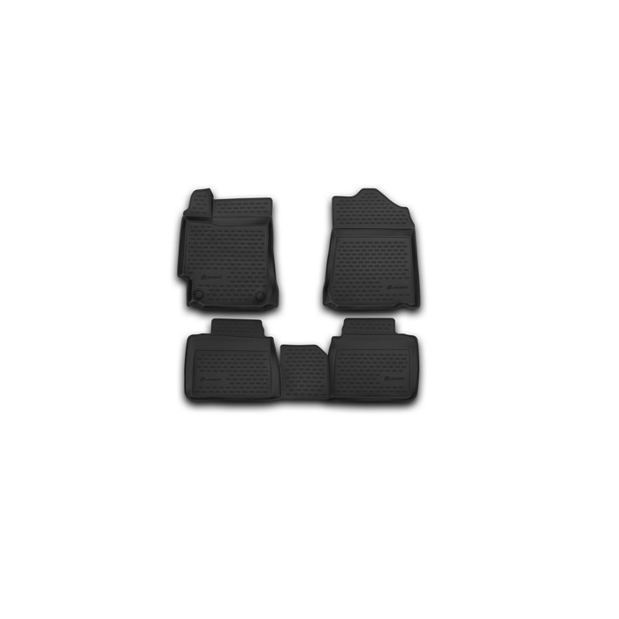 Коврики 3D в салон TOYOTA Camry, 2014-2016, 4 шт. (полиуретан)