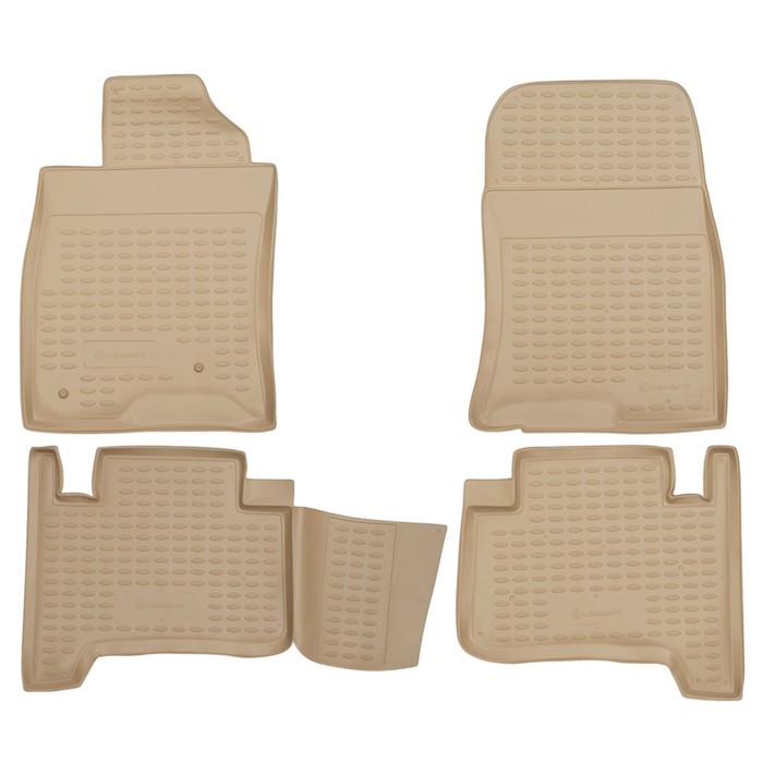 

Коврики в салон Toyota Land Cruiser Prado 01/2003-12/2009, 4 шт. (полиуретан, бежевые)