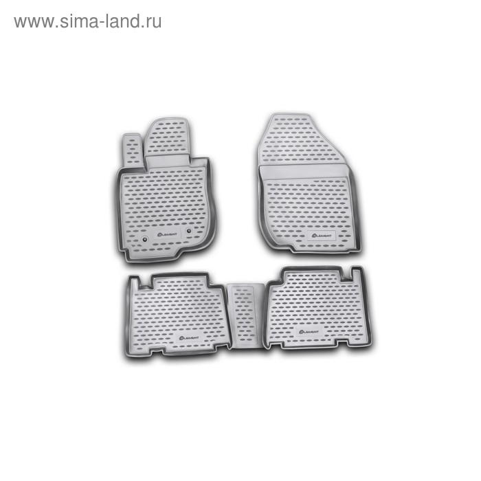 Коврики в салон TOYOTA RAV4 long 01/2006-2016, 4 шт. (полиуретан) коврики 3d в салон подходят для toyota rav4 2019 н в кроссовер набор 4 шт полиуретан