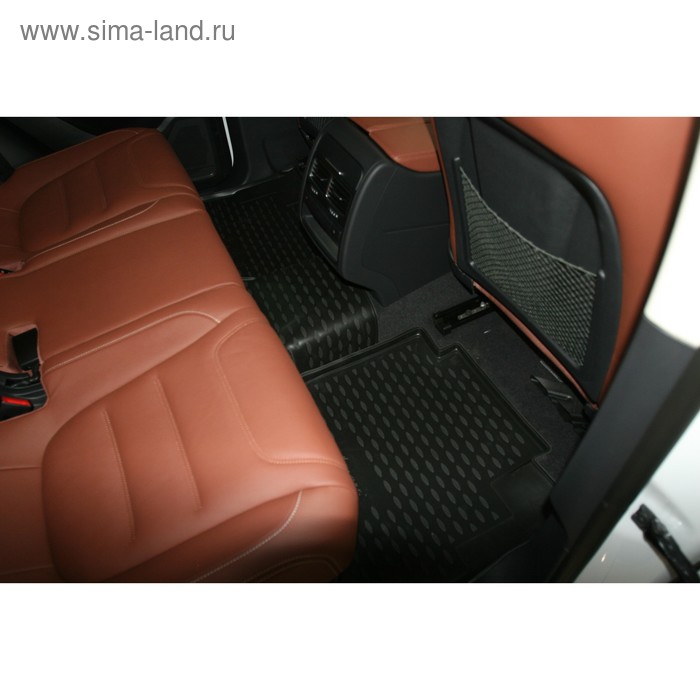 Коврики в салон VW Touareg 2010-2016, 4 шт. (полиуретан, бежевые) коврик в багажник vw touareg 2010 2016 кросс полиуретан