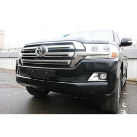 

Сетка на бампер внешняя для Toyota Land Cruiser 200 2015-2016, 2 шт, черн., 15 мм