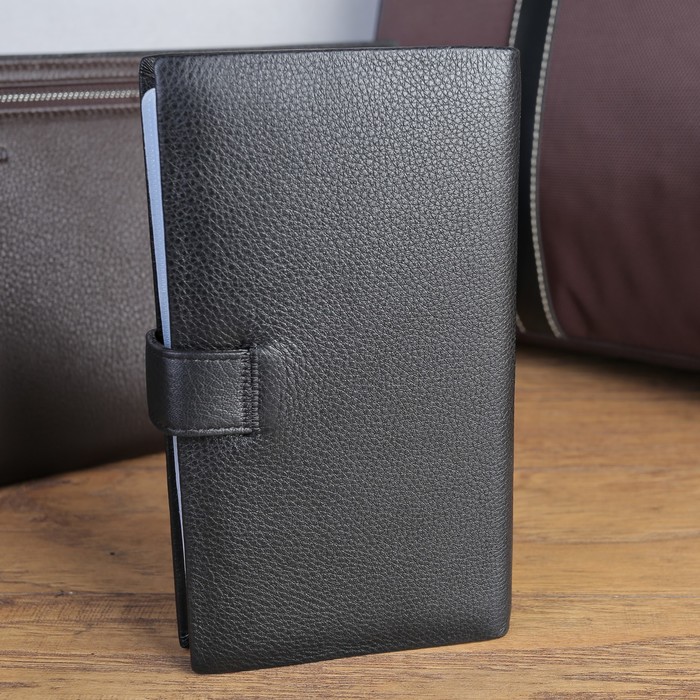 Визитница, 3 ряда, 32 листа, для карт, цвет чёрный