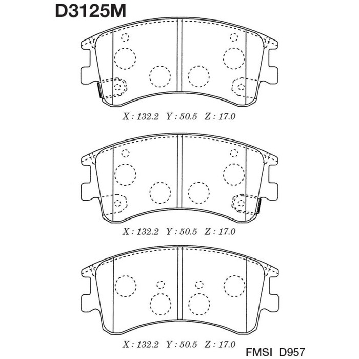 Колодки тормозные Kashiyama D3125M
