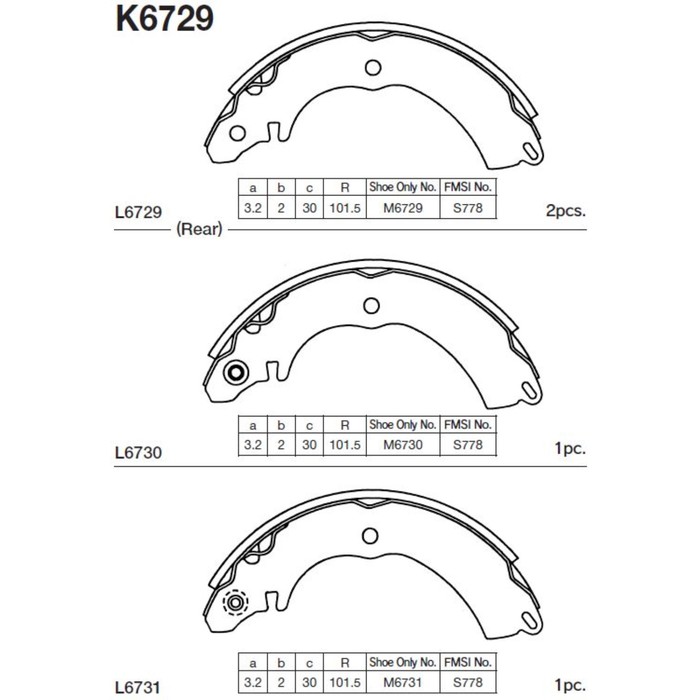 Колодки тормозные Kashiyama K6729