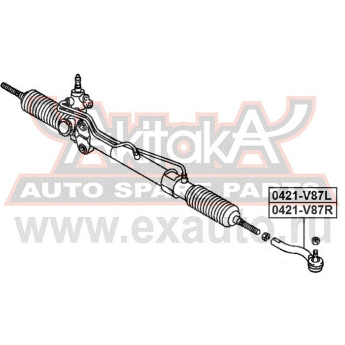 Наконечник рулевой тяги AKITAKA 0421V87R