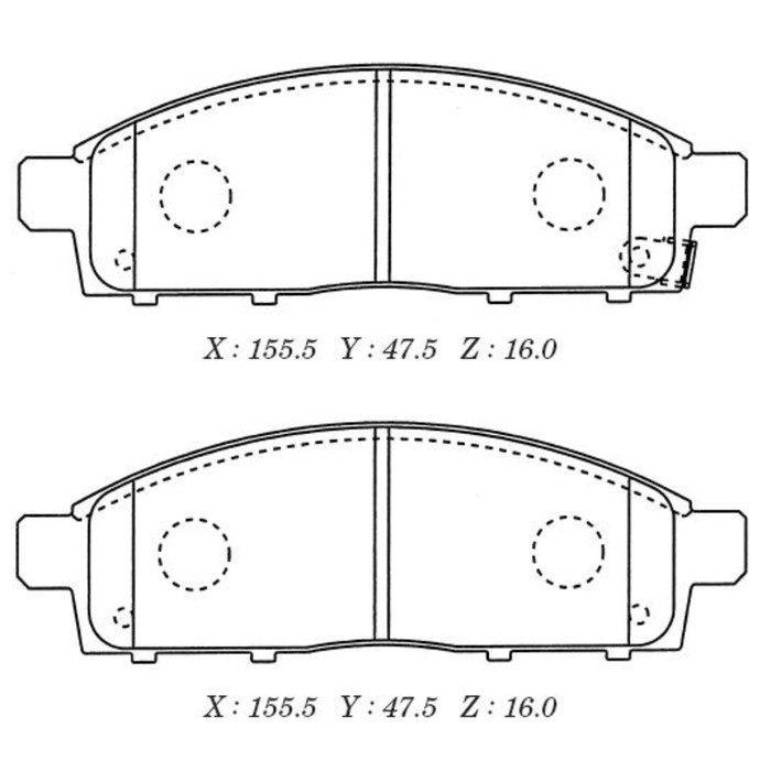 Колодки тормозные Kashiyama D6128M