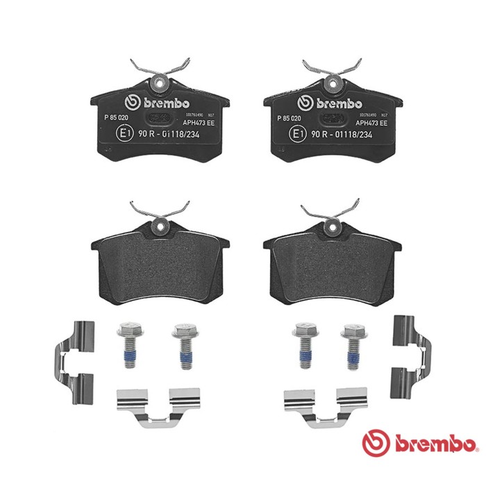 Колодки тормозные BREMBO P85020